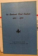 Tri Centum's First Centum 1871-1971 Story Of 100 Years Masonry Shenandoah Iowa picture