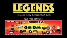 AtGames Legends Coinopsx Quick Guide + FREE 1800 ARCADE CLASSICS GAME PACK picture