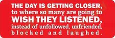 Patriots - The Day is getting Closer - Trump 2026 Bumper Sticker picture
