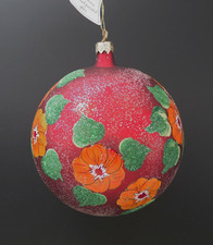 ITALIAN MERCURY GLASS LARGE BALL CHRISTMAS ORNAMENT 5