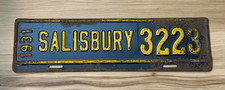 1931 Salisbury NC City License Plate Town Tax Tag Topper North Carolina Rowan Co picture