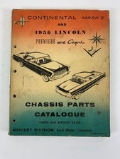 Continental Mark II 1956 Lincoln Chassis Parts Catalogue Ford 1955 picture