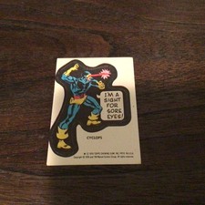 Vintage 1976 Marvel Stickers Cyclops picture