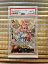 2024 One Piece PRB01 #082 Shirahoshi Alternate Art PSA 10 picture