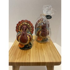 Vintage Boston Warehouse Turkey Candles set of 2 5