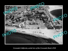Coronado California Aerial View Of Coronado Hotel 1930 Old Large Historic Photo picture