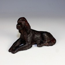Vintage English Irish Setter Dog Bronze Figurine 6.5” Patinated picture