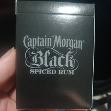Captain Morgan Black Spiced Rum Playing Cards - Promo VGC Vintage picture