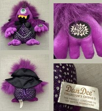 PURPLE PEOPLE EATER PLUSH - VINTAGE HALLOWEEN MONSTER *DANCES/NO SINGING *READ picture