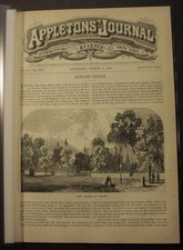 1870 mag - HARVARD COLLEGE, illustrated; home on PASCAGOULA River, Mississippi picture