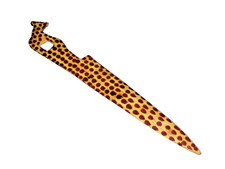 #2019* - VINTAGE WOODEN LETTER OPENER WITH GIRAFFE DESIGN - AFRICAN STYLING picture