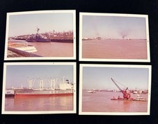 Vintage, 1972 New Orleans Harbor Photos USS Putnam DD-757 & KSC Line Cargo Ship picture