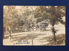 RPPC 1900's Real Photo Postcard Beaver Park  Anderson Missouri Postmarked picture