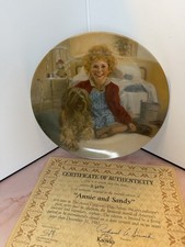Annie and Sandy Collector Plate Limited Edition Knowles China First Issue 1983 picture