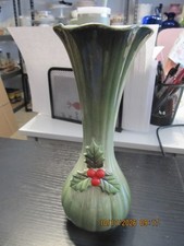 Vintage Norcrest Christmas Vase 7.75