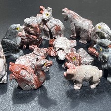 Small Soapstone Animal Carvings (Packs of 10) Wholesale Miniature Figurines picture