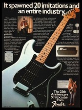 1979 Fender Stratocaster guitar 25th Anniversary-Original Vintage print ad picture