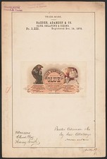 Photo:Baeder Adamson Co Glue Trade Mark Badger Cow 1875 Logo Print picture