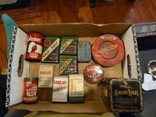 Lot of Antique Vintage Tins picture
