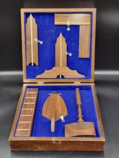 Masonic Working Tools Freemason Handcrafted Rosewood Toolset picture