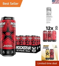 Rockstar Punched Energy Drink, Fruit Punch, 16 Fl Oz Pack of 12 Packaging May... picture