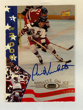1995 Phil Verchota Miracle On Ice 1980 USA Olympic Gold Hockey Signed Card picture