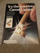 Vintage 1979 CAMEL LIGHTS CIGARETTES Pack Print Ad 1970s LOW TAR picture