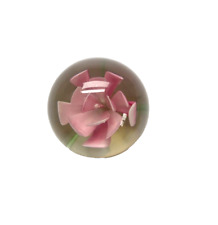 BEAUTIFUL PINK FLOWER PAPERWEIGHT picture