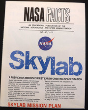 VINTAGE 1972 NASA SKYLAB SPACE STATION LARGE POSTER 21