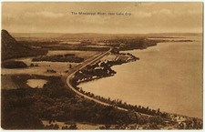1901 Near Lake City MN Postcard Bird's Eye The Mississippi River RARE Minnesota picture