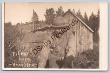 K66/ Interesting RPPC Postcard c1910 Early Native American Indian Cabin 246 picture