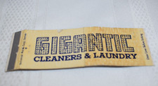 Gigantic Cleaners and Laundry Denver CO Advertising 20 Strike Matchbook Cover picture