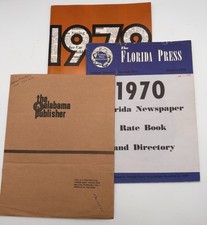 3 Vintage Newspaper Directories AL Press Assoc, FLPress Assoc. TN Press 1969/70 picture