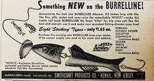1947 AD.(PC3)~SMITHCRAFT PRODUCTS CO. KENVIL, NJ. BURRELLURE MINNOW FISHING LURE picture