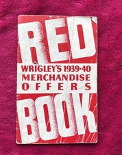 Wrigley's Merchandise Offers Red Book Booklet Equipment 48 Pages 1939-40 Wm picture