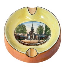 PHILADELPHIA Pennsylvania PA Antique INDEPENDENCE HALL Souvenir TRINKET ASHTRAY picture
