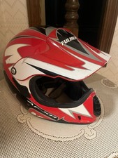 Fulmer AF-XR Motorcycle Dirt Bike Helmet Red Black White-Read On Size picture