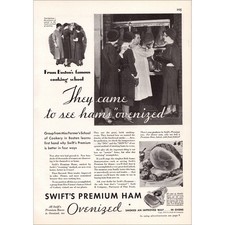 1933 Swift's Premium Ham Original Vintage Print Ad picture