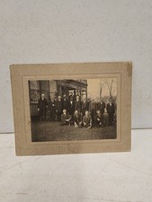 Antique Early 20C Boarded Photograph Of GAR Group Civil War Reunion picture