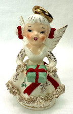 Vintage December Angel Birthday Girl Figurine Japan Rare MB Daniels Highmount 7” picture