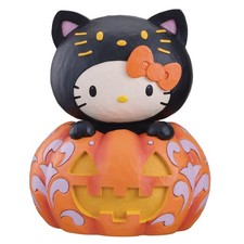 15” Hello Kitty Jack-O-Lantern by Jim Shore Halloween Statue Pumpkin GLOWS NEW picture
