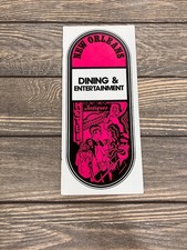 Vintage New Orleans Dining Entertainment Tourist Brochure Pamphlet picture