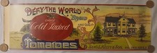 1920s Defy The World Tomato Can Label picture