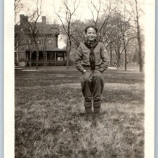 Vtg 1927 Topeka, KS Boy Scout Allan deLay Future Oregonian Photographer Uniform picture