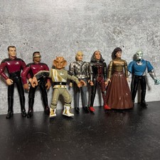 Vintage Star Trek TNG Playmates Lot of 7 1992 1993 1994 Action Figures 5” picture
