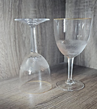 ROYAL Wine Glass set by Moser w/24K Gold Rim - 6