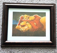 Disney The Lion King Simba & Mufasa Framed Print Artwork Wall Decor picture