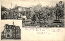 Hankow China Wagons Lits Hotel Terminus c1900s-10s Vintage Postcard bhn picture