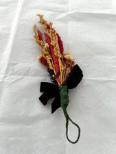 Victorian Chritmas Dried Fower Bouquet Boutonniere  Vintage Nosegay picture