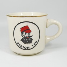 VTG Boy Scouts Region Ten Coffee Mug Cup Paul Bunyan Minnesota Dakota Montana picture